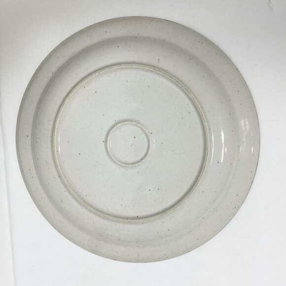 Ingrid Berkeley House Chop 1970s Stoneware Japan Plate With Brown Leaf Design - Picture 3 of 5